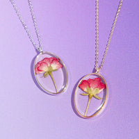 Personalised Pressed Flower Necklace