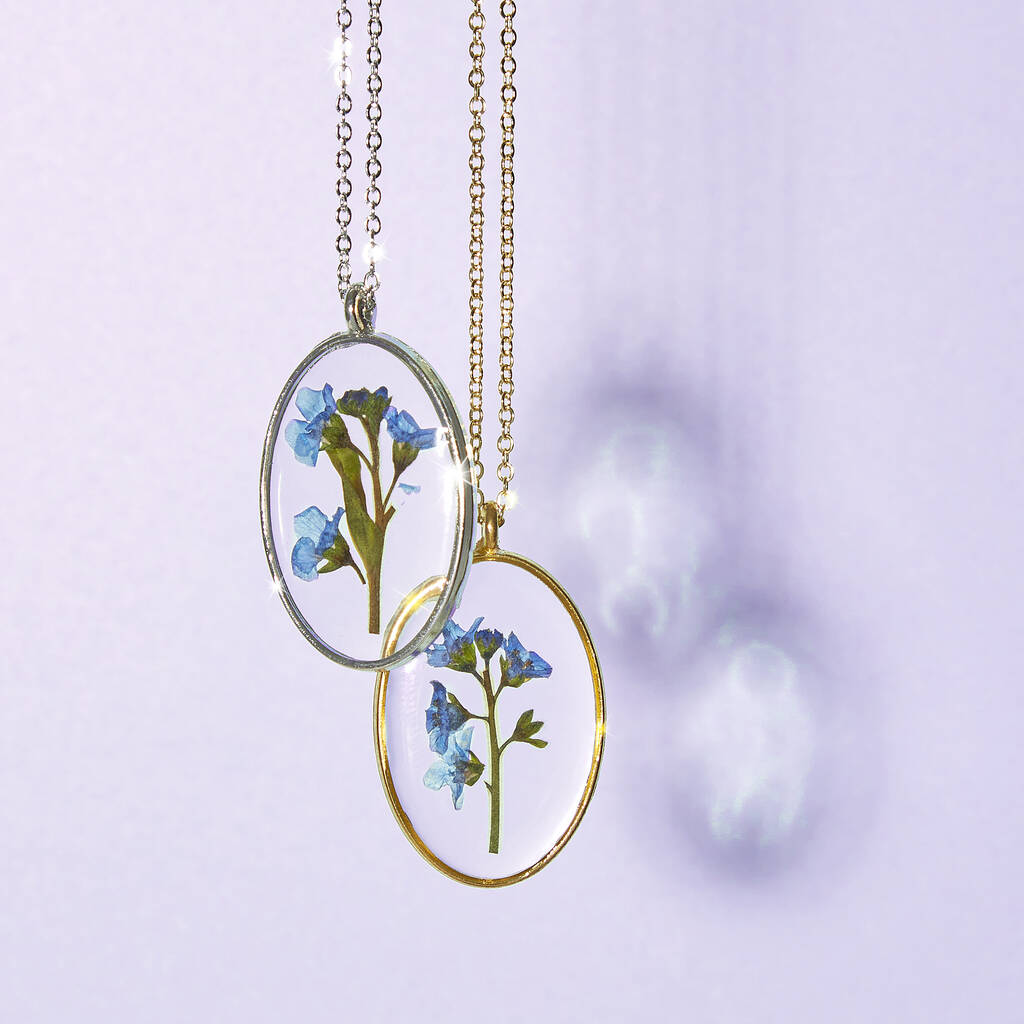 Personalised Pressed Flower Necklace