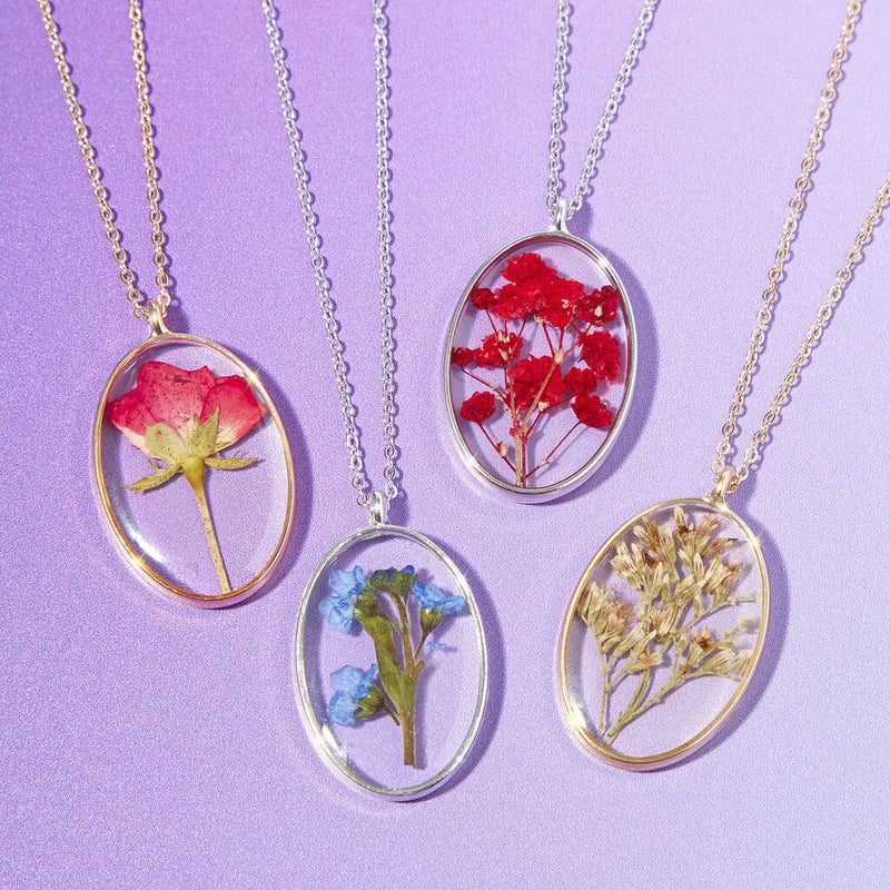 Personalised Pressed Flower Necklace