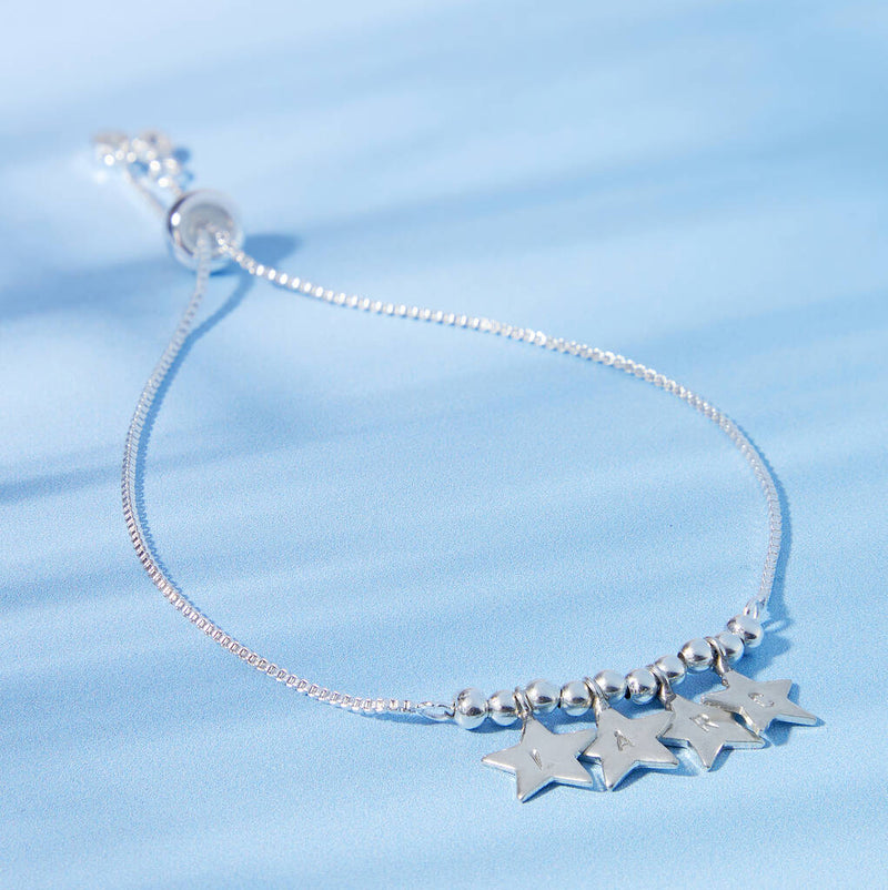 Personalised Starry Skies Initials Bracelet