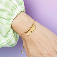 Personalised Starry Skies Initials Bracelet