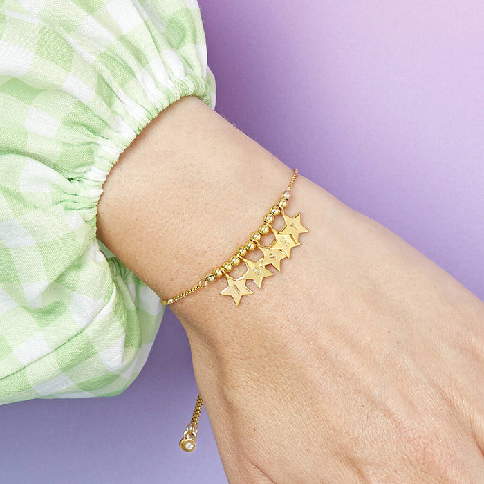 Personalised Starry Skies Initials Bracelet