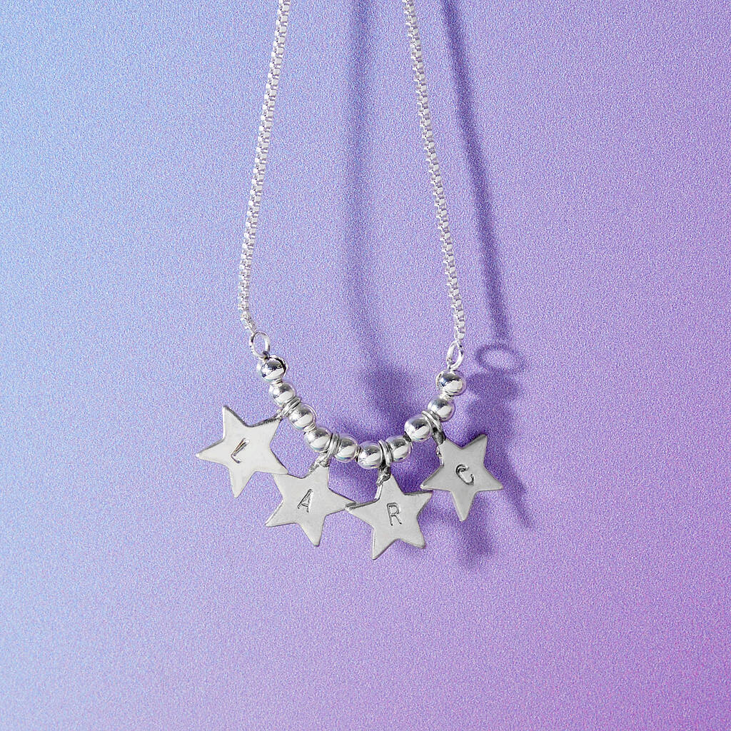 Personalised Starry Skies Initials Bracelet