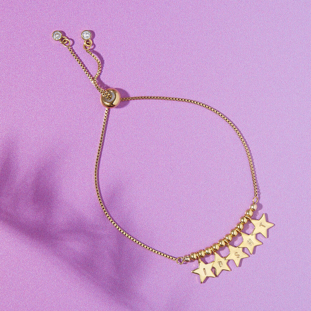Personalised Starry Skies Initials Bracelet