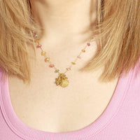 Tropic Rainbow Bead And Shell Necklace