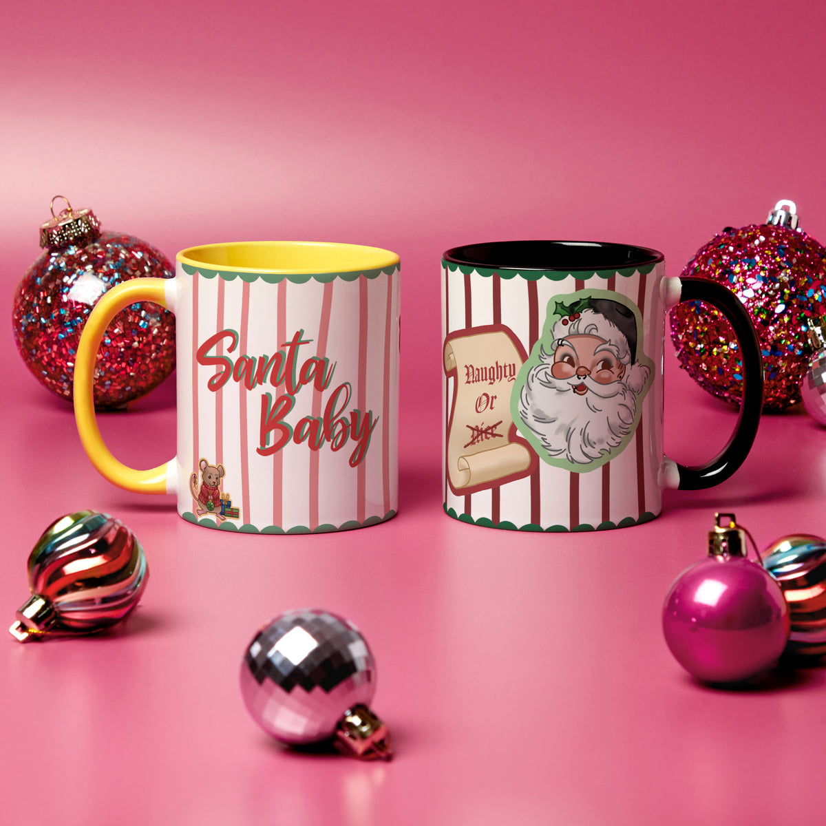 Santa Baby Naughty or Nice Christmas Mug