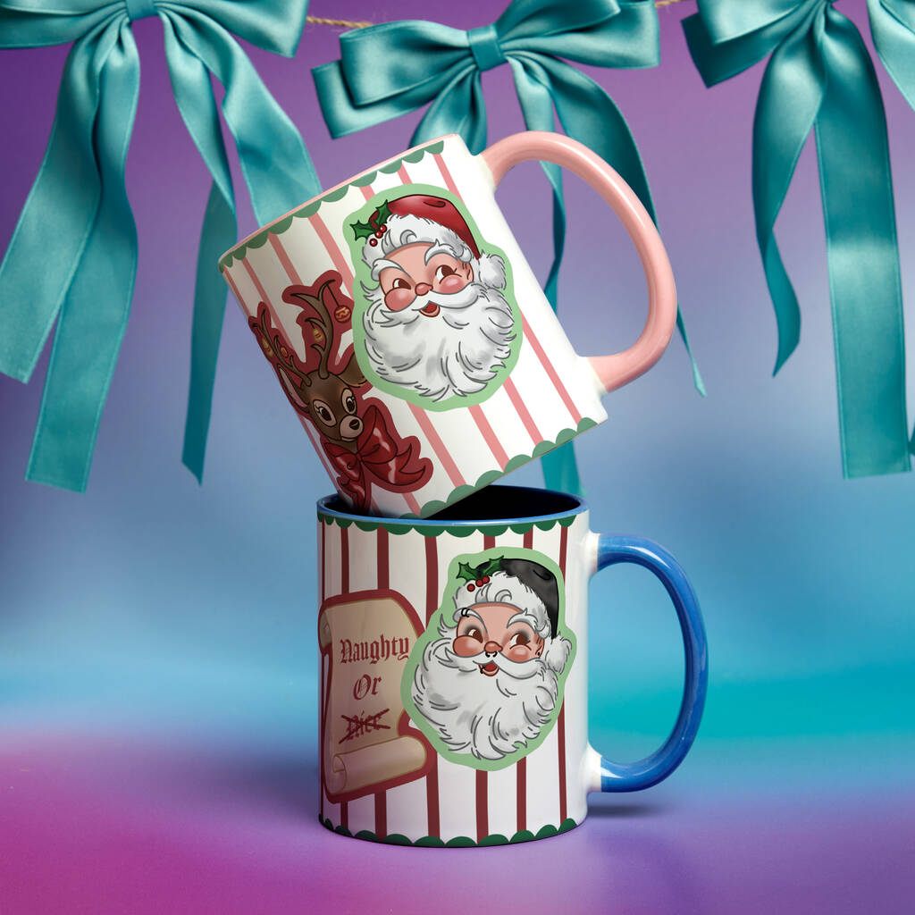 Santa Baby Naughty or Nice Christmas Mug