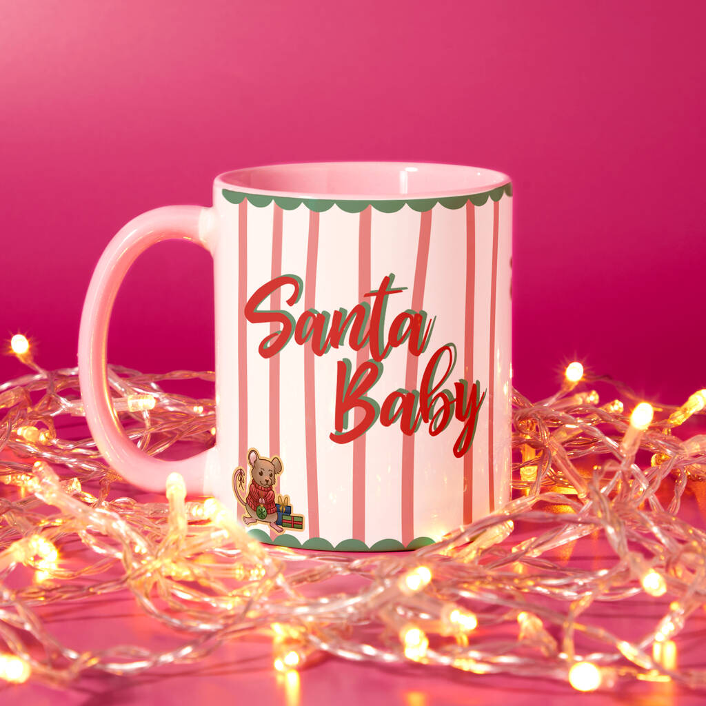 Santa Baby Naughty or Nice Christmas Mug