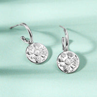 Seaside Vibes Disc Hoop Earrings