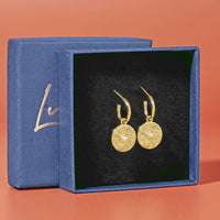 Seaside Vibes Disc Hoop Earrings