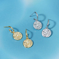 Seaside Vibes Disc Hoop Earrings