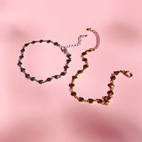 Silver Or Gold Plated Heart Chain Anklet