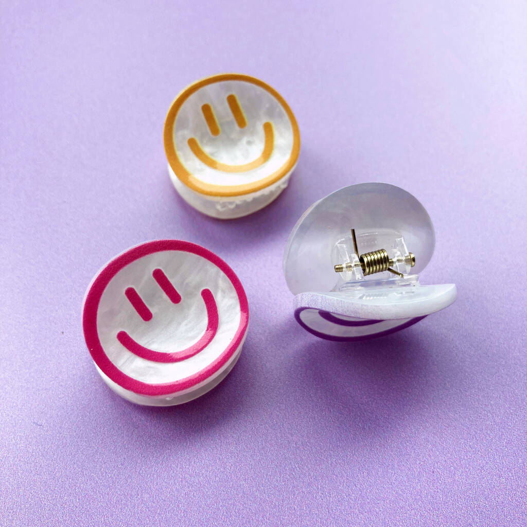 Smile Mini Hair Claw Clip