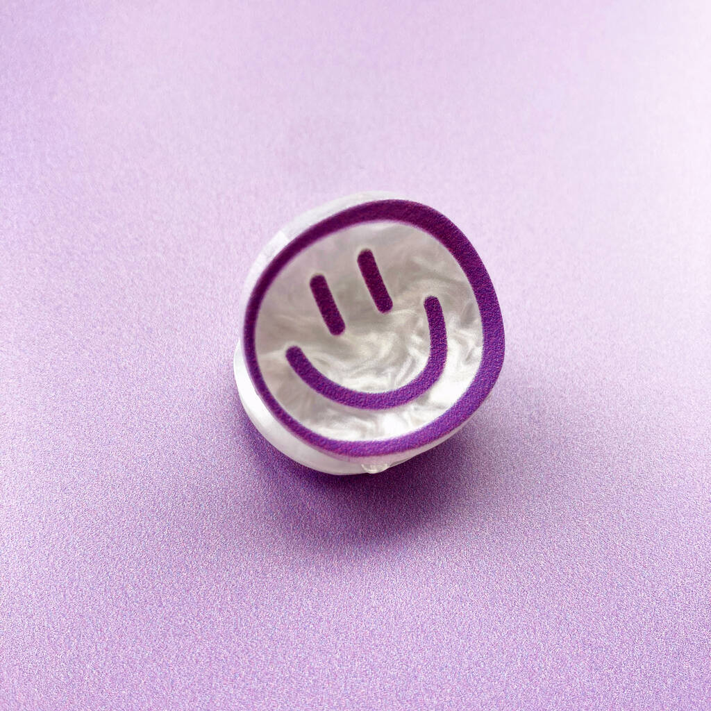 Smile Mini Hair Claw Clip