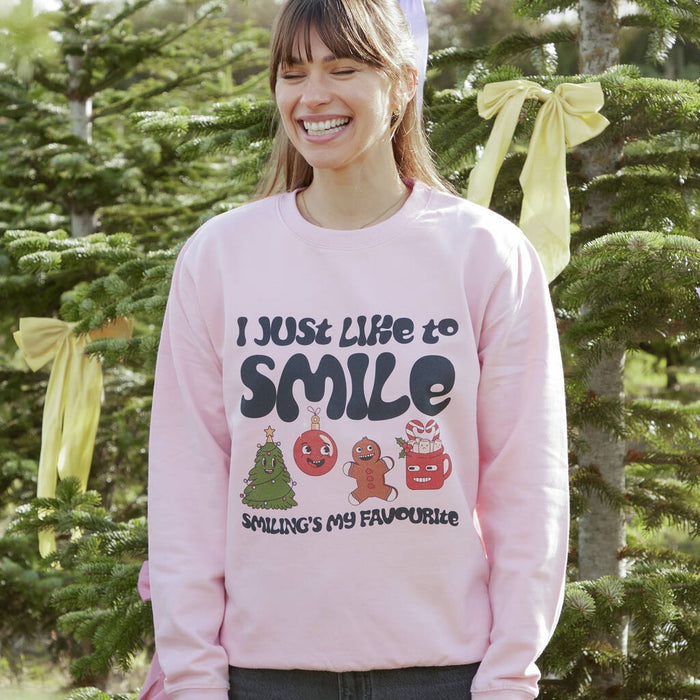 Smiling's My Favourite Christmas Sweatshirt
