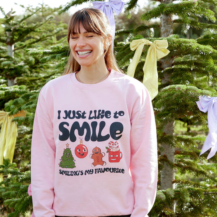 Smiling's My Favourite Christmas Sweatshirt