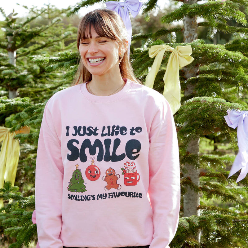 Smiling's My Favourite Christmas Sweatshirt