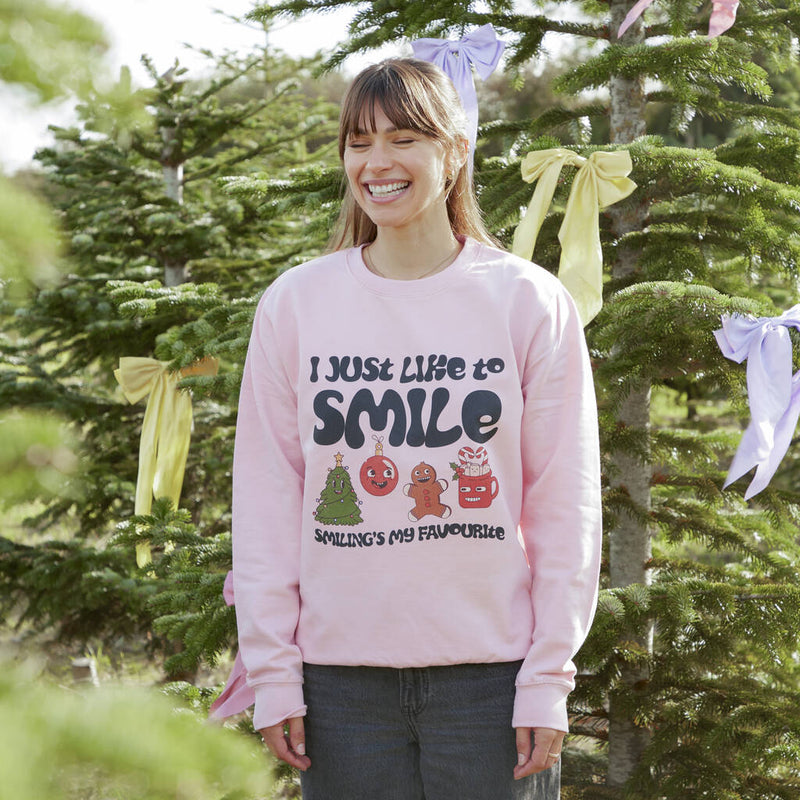 Smiling's My Favourite Christmas Sweatshirt