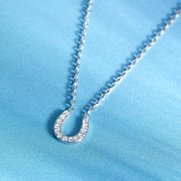 Stainless Steel Dainty Horseshoe Necklace