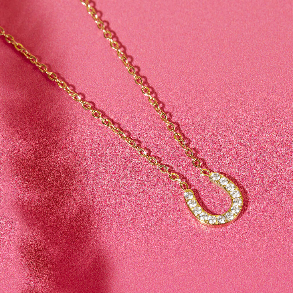 Stainless Steel Dainty Horseshoe Necklace