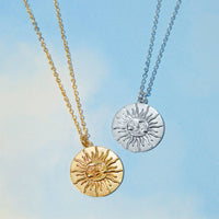 Sun Face Pendant Necklace
