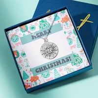 Sun Face Pendant Necklace