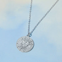 Sun Face Pendant Necklace
