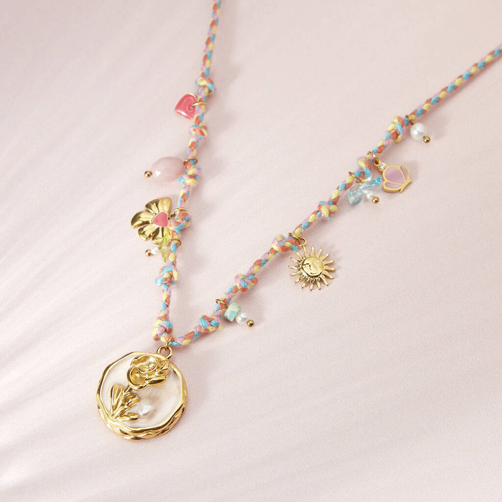 Sunset Club Multi Charm Necklace