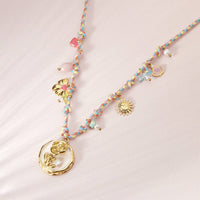 Sunset Club Multi Charm Necklace