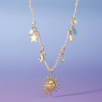Sunset Club Multi Charm Necklace