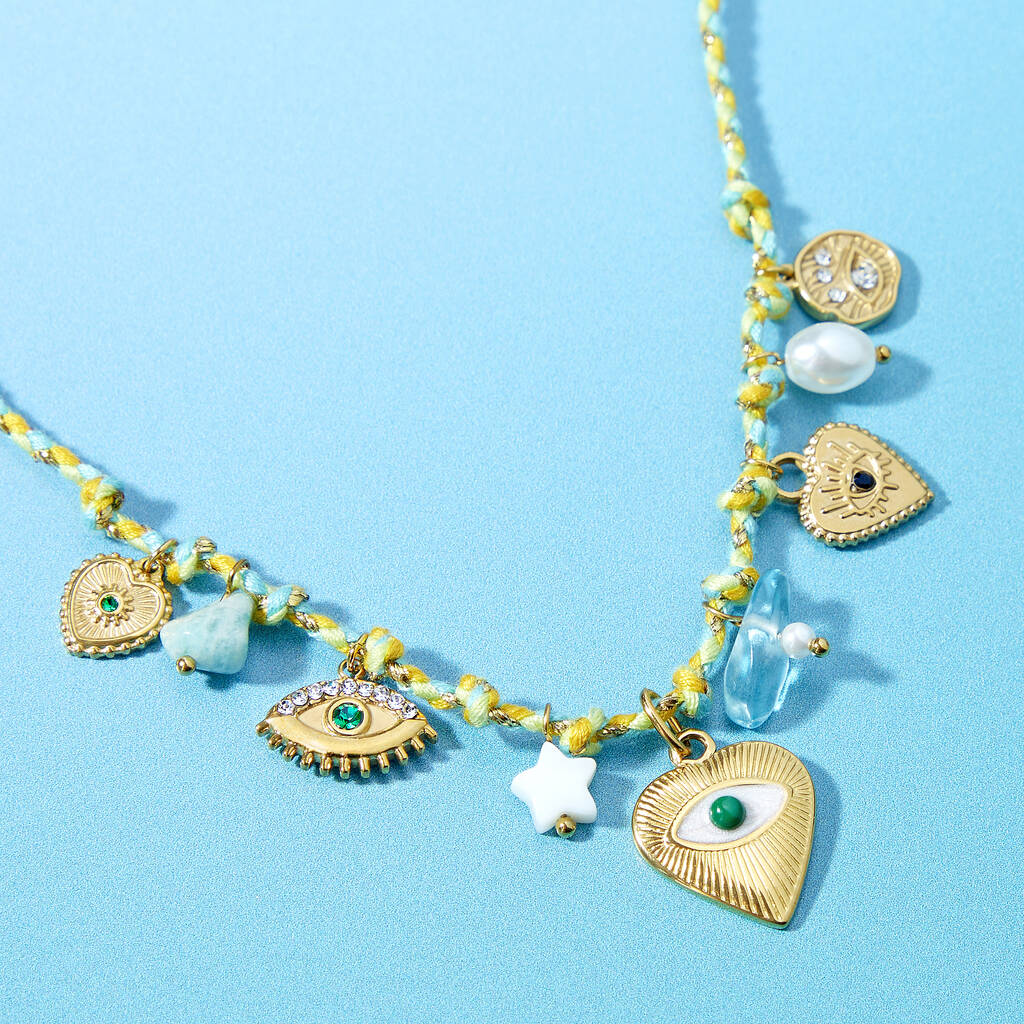 Sunset Club Multi Charm Necklace