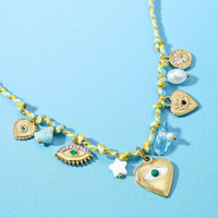Sunset Club Multi Charm Necklace