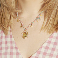 Sunset Club Multi Charm Necklace