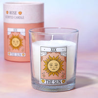 The Sun Rose Scented Tarot Card Candle