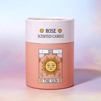 The Sun Rose Scented Tarot Card Candle