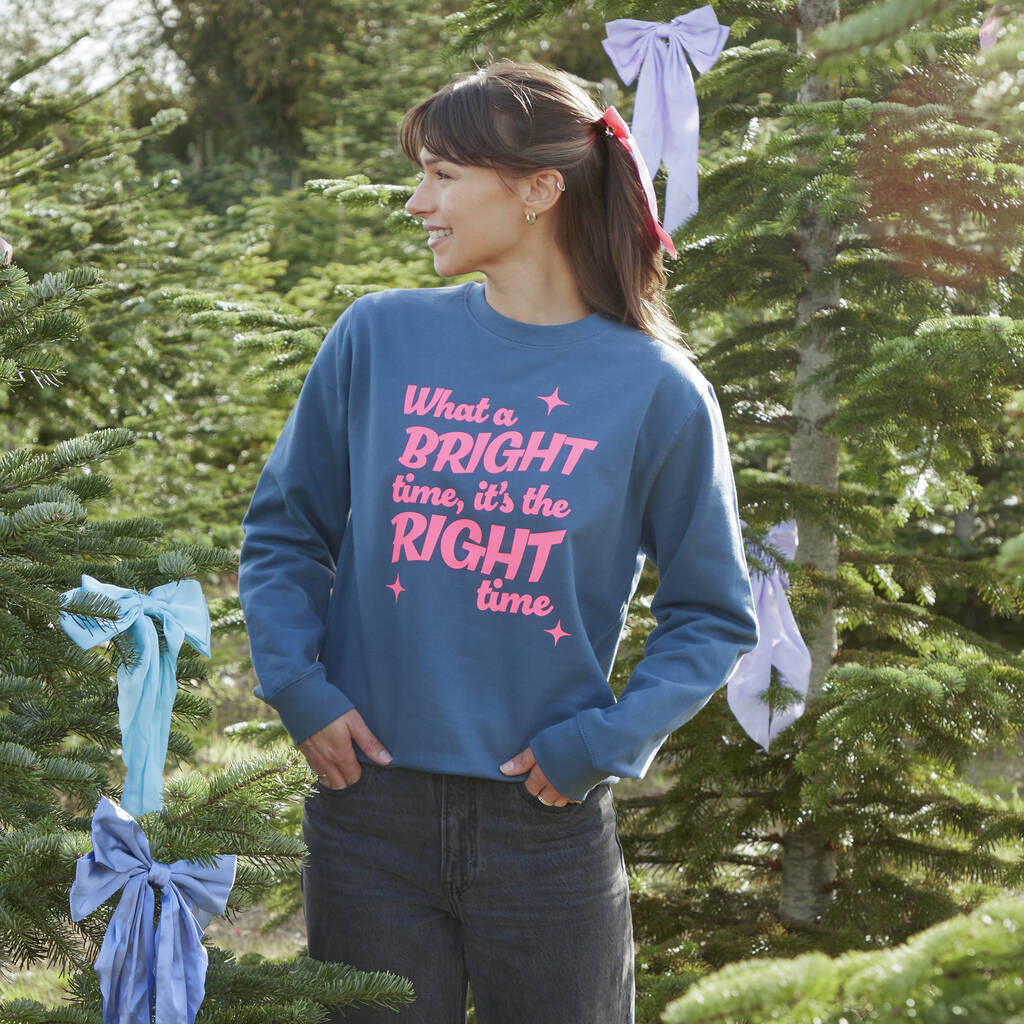 What A Bright Time Christmas Jumper