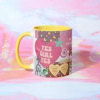 Yes, Girl, Yes Patchwork Mug