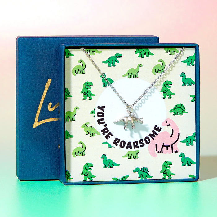 You're Roarsome Dinosaur Necklace Gift